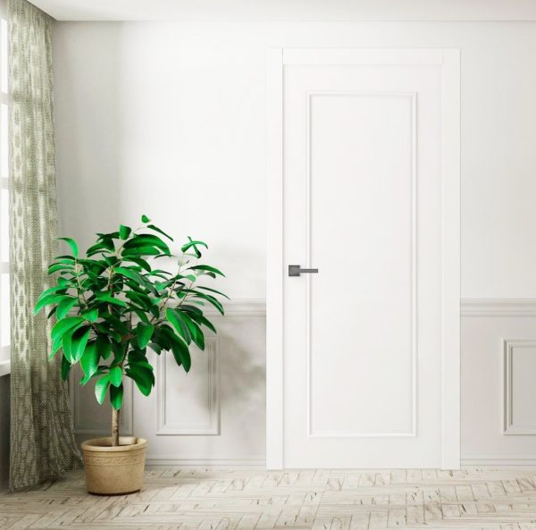 Usa de interior THG LAMIRA1 Alb Mat (vopsita) - imagine 2