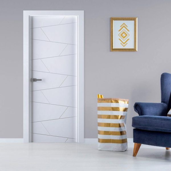 Usa de interior THG SVEA Alb Mat ( vopsita ) - imagine 4