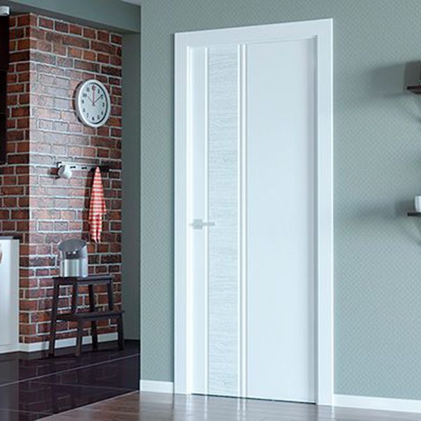 Usa de interior THG TWINWOOD Alb Mat ( vopsita ) - imagine 2