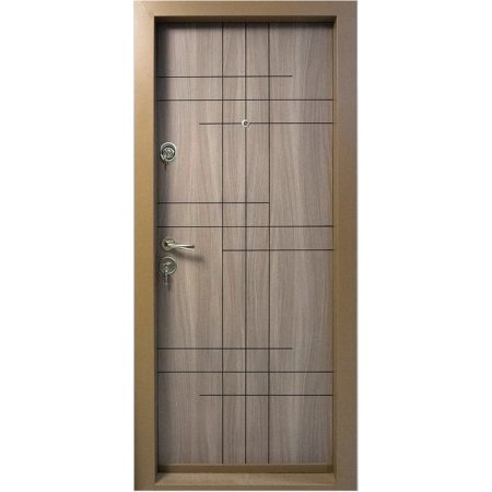 Usa metalica de apartament THG 09 Maron Tanganica 88 cm