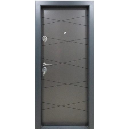 Usa metalica de Apartament THG 310 Gri 88 cm