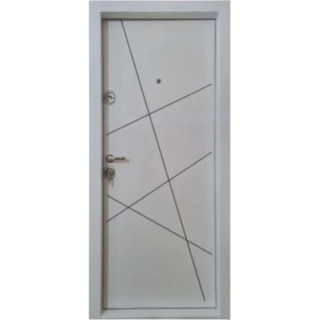 Usa metalica de Apartament THG 20 Alb 88 cm