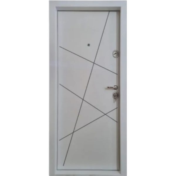 Usa metalica de Apartament THG 20 Alb 88 cm - imagine 2